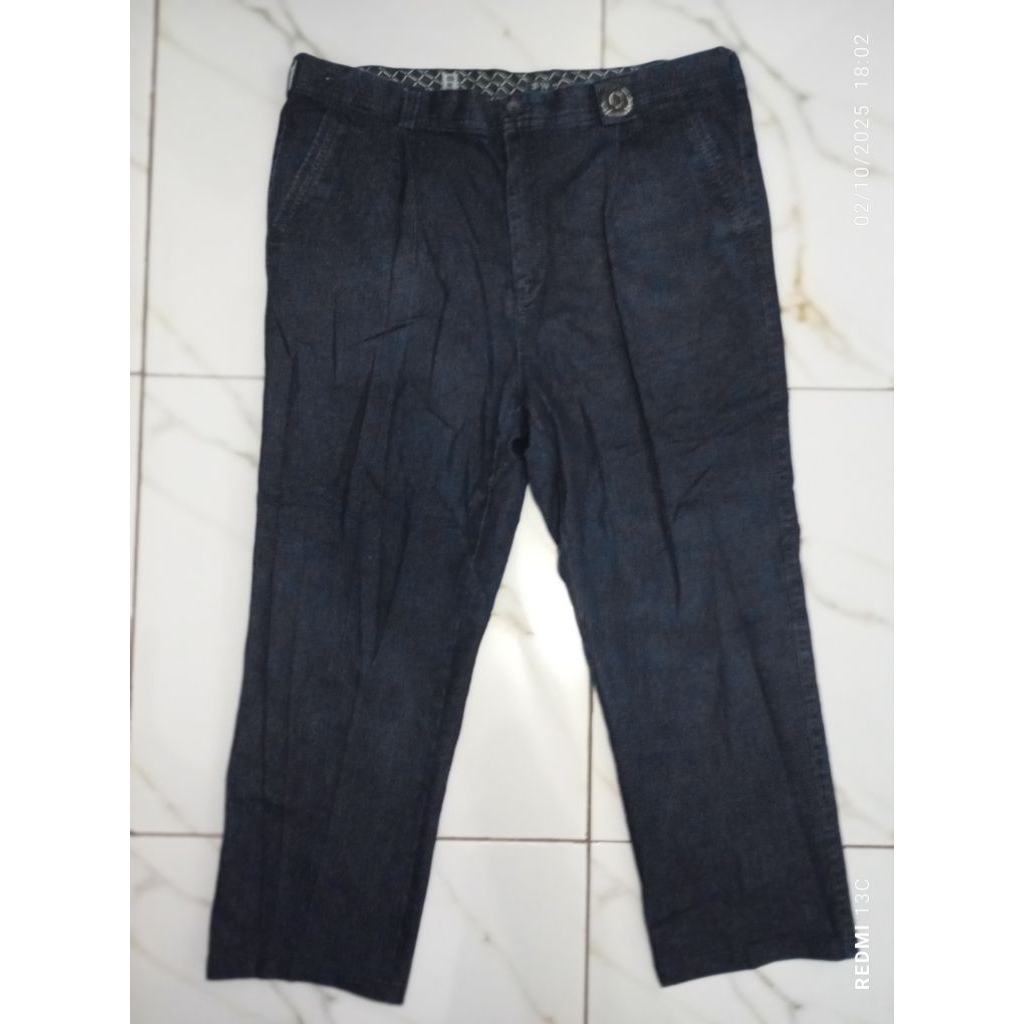 preloved celana panjang jeans pria jumbo trady stretch