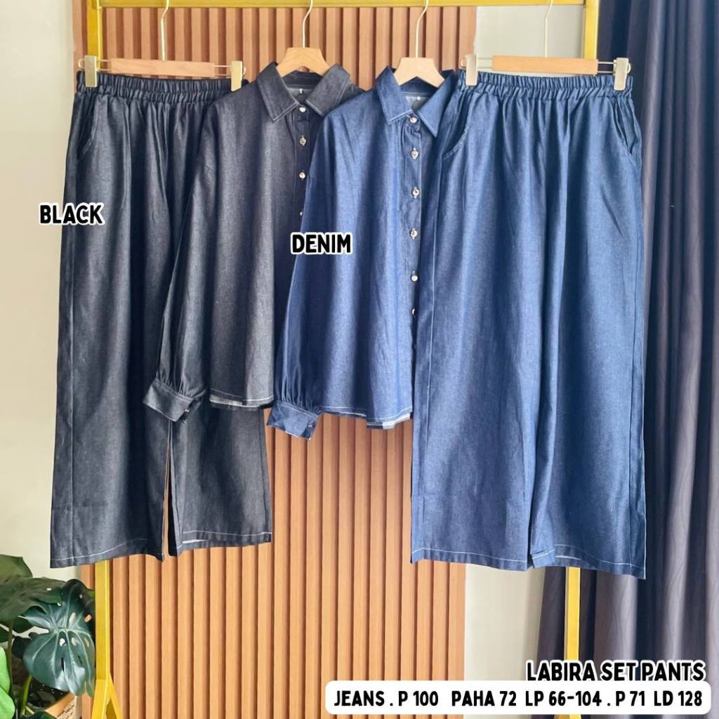 Labira Set Pants // Setelan bahan Jeans