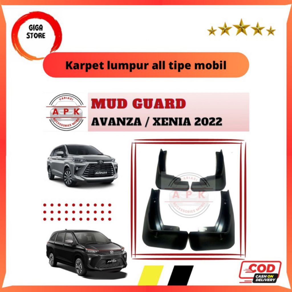 Karpet Lumpur Pelindung Lumpur Mobil Avanza/Xenia 2022-2025
