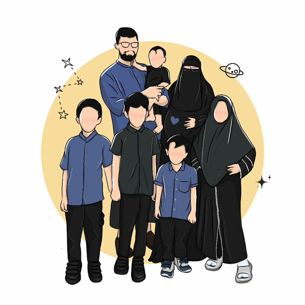 Jasa Design Ilustrasi Wajah Faceless (Soft file only)