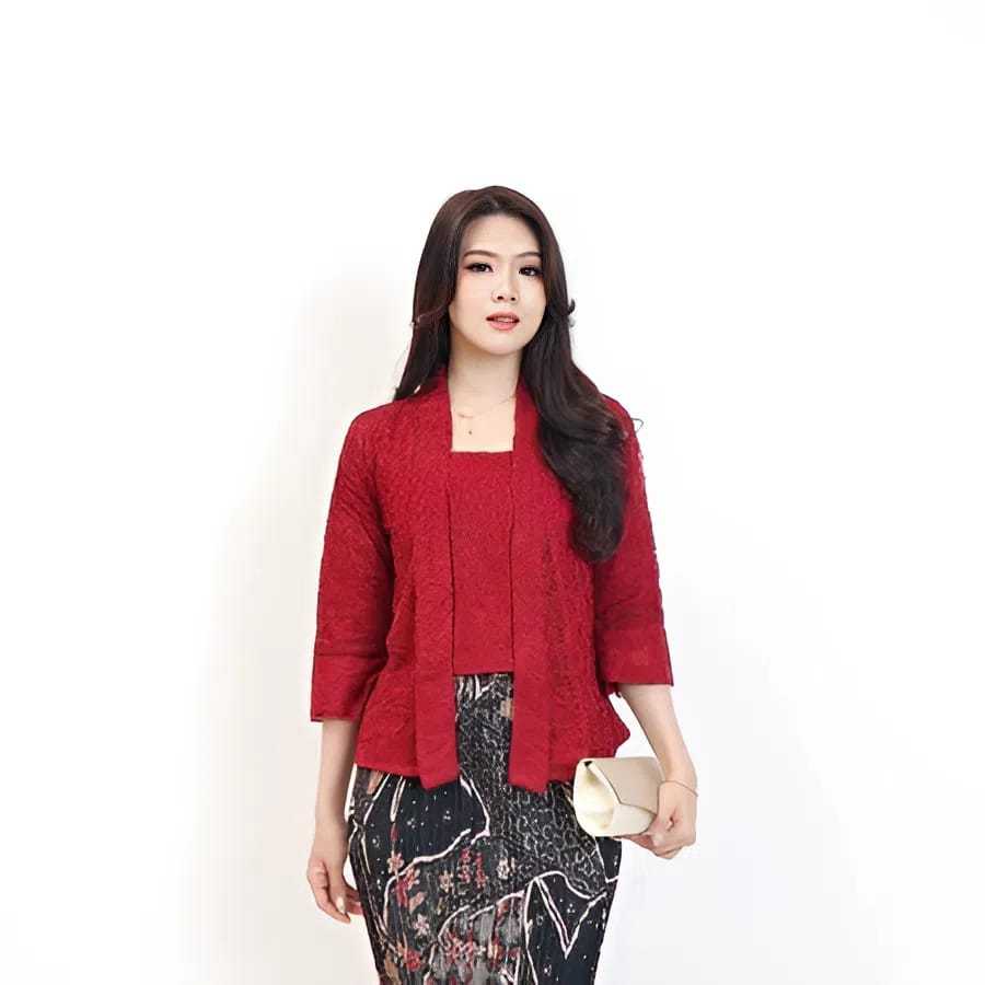 NYL_Batik Setelan Atasan Kebaya Kutubaru Jumbo Rok Plisket Batik Jumbo