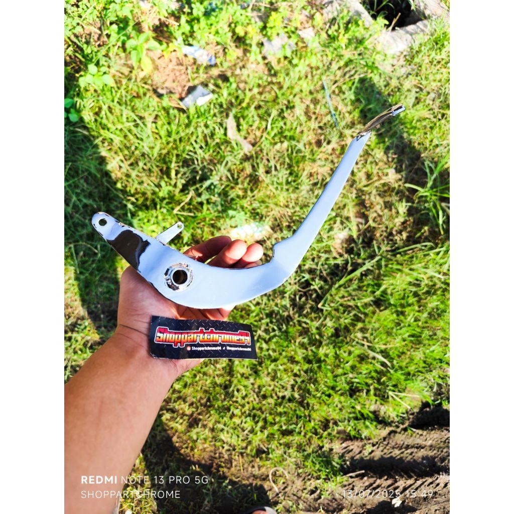 Pedal/tuas Rem belakang HONDA VERZA CROM CELUP DETAIL