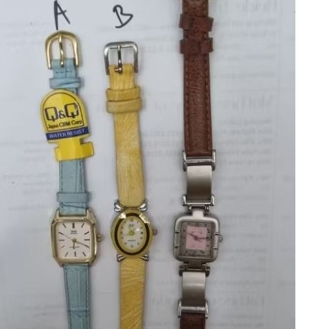 jam tangan arloji faahion model kotak wanita vintage jadul