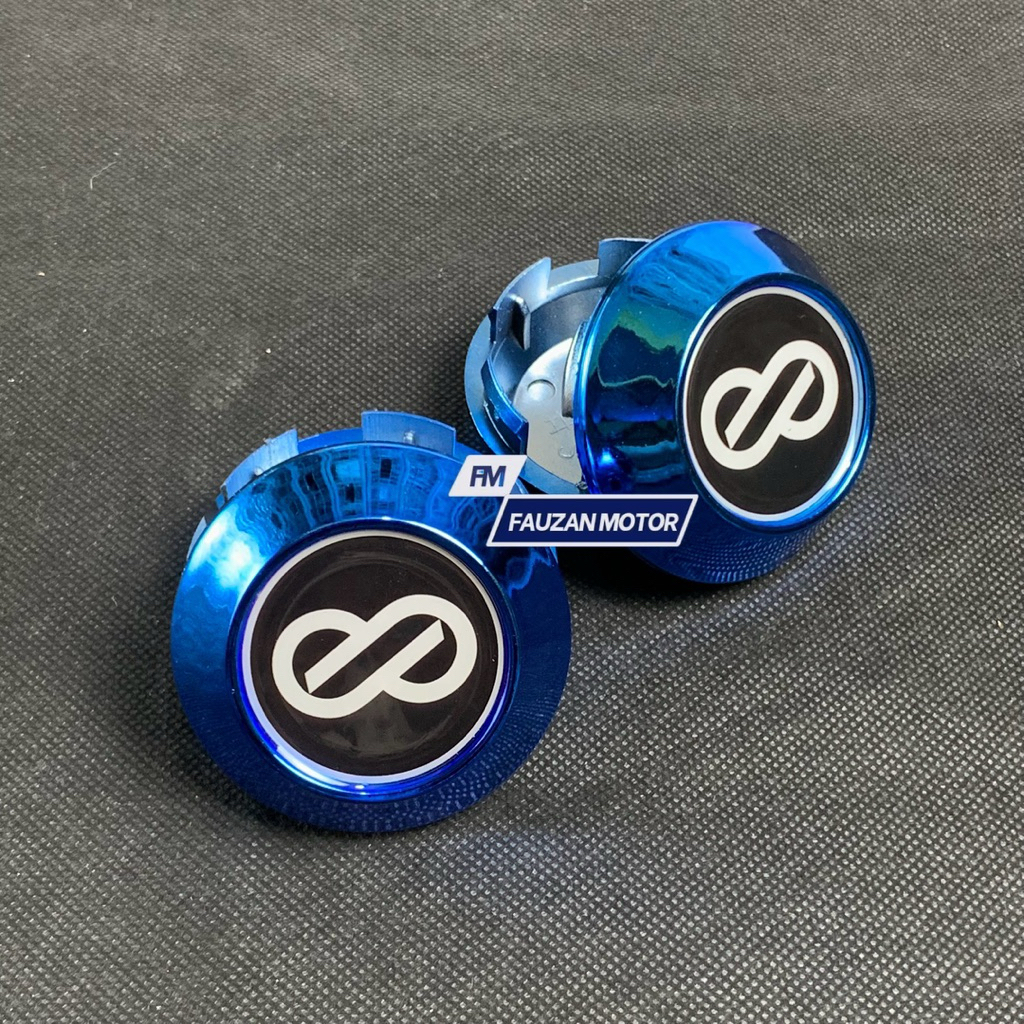 Dop Roda Dop Velg Racing Enkei Biru Kerucut Variasi Diameter Untuk Ukuran 6,5 CM 6,8 CM