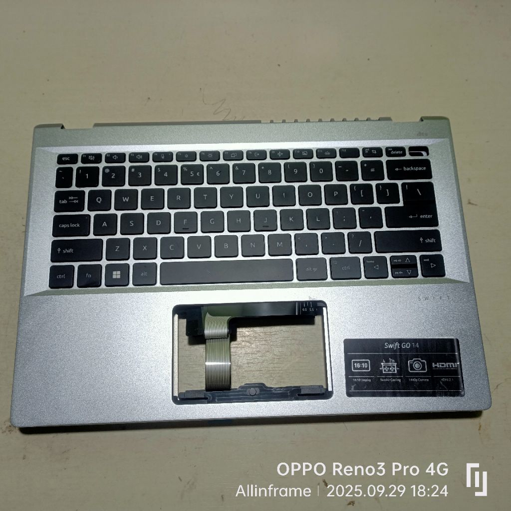 Frame + Keyboard laptop Acer Swift Go (SFG14-71) ORIGINAL CABUTAN