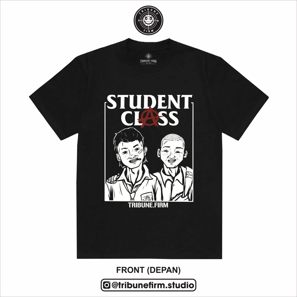 T-shirt | Kaos - Student Class Hitam