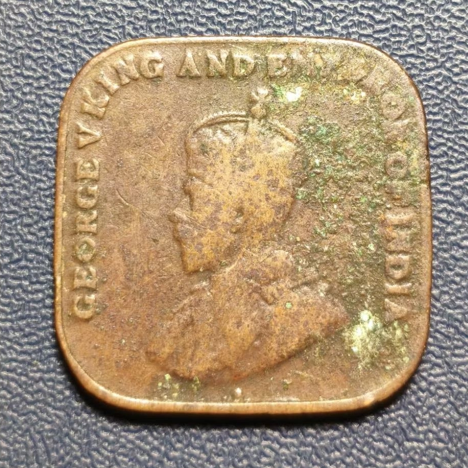 Koleksi Koin Straits Settlement 1 Cent King George V Tahun 1919