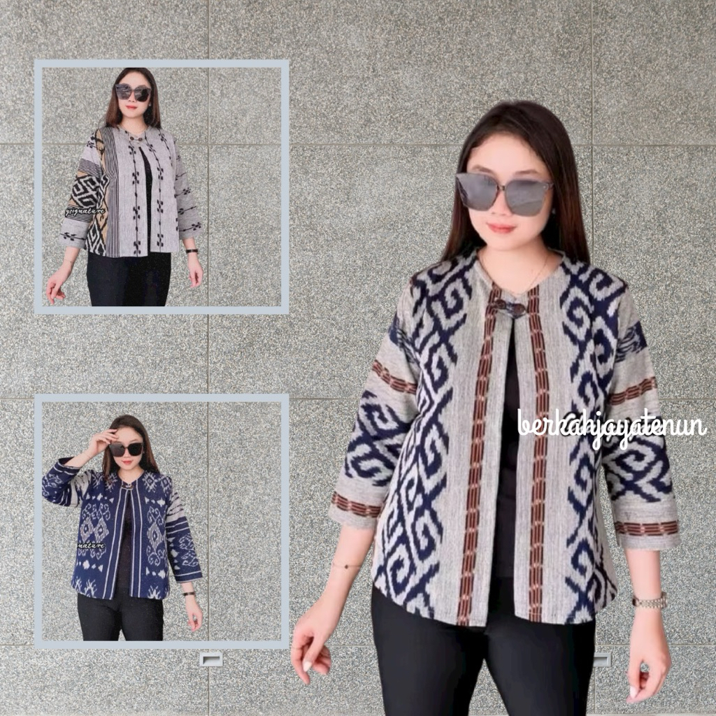 Ready Outer Wanita Tenun/Outer Tenun/Casual Outer/Outer Kekinian