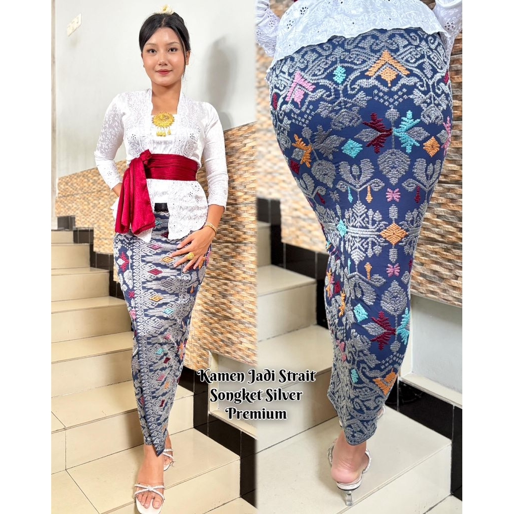 KAMEN JADI BORDIR SONGKET PREMIUM STRECH MOTIF // ROK BORDIR SONGKET BALI// KAMEN JADI