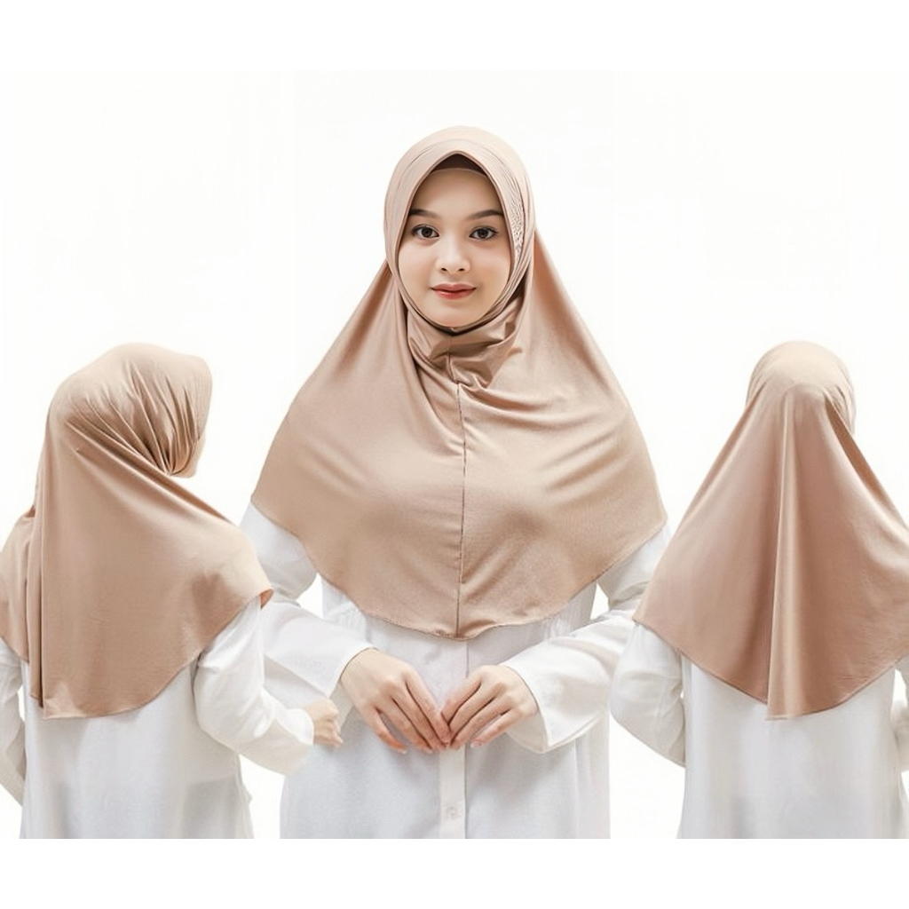 KERUDUNG BERGO OVAL HAMIDAH NUTUP DADA/KERUDUNG BERGO OVAL HAMIDAH JERSEY