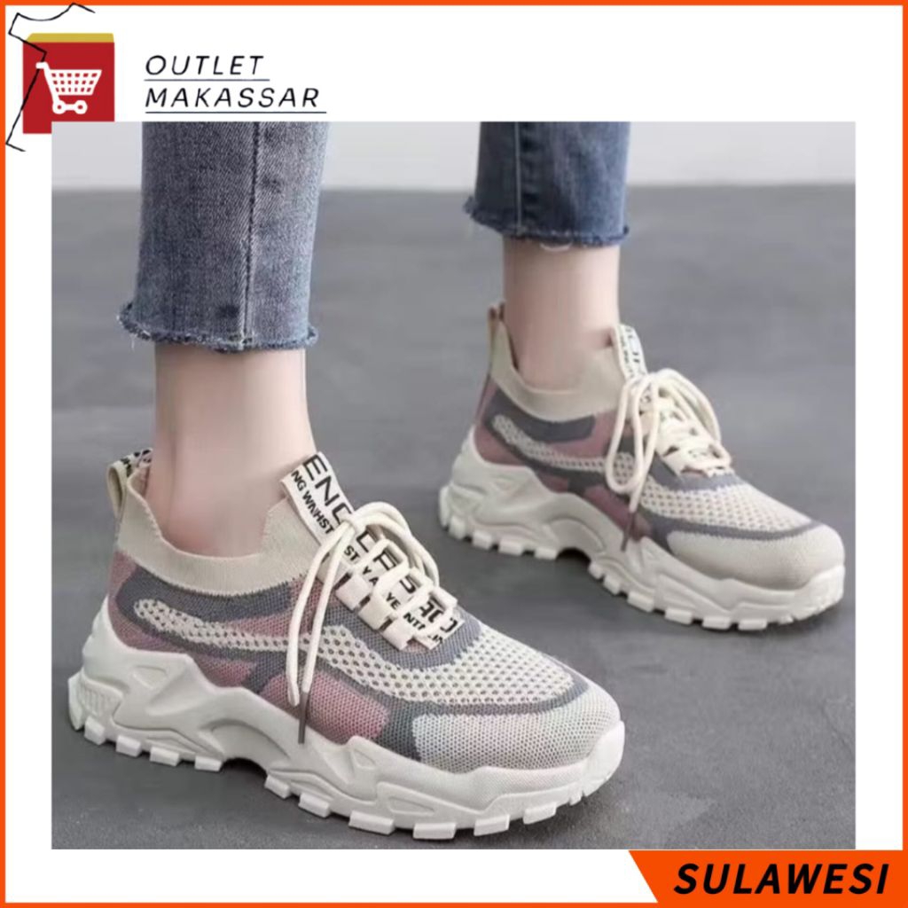 Makassar - Sepatu Korean Style Wanita - Sepatu Sneaker Wanita