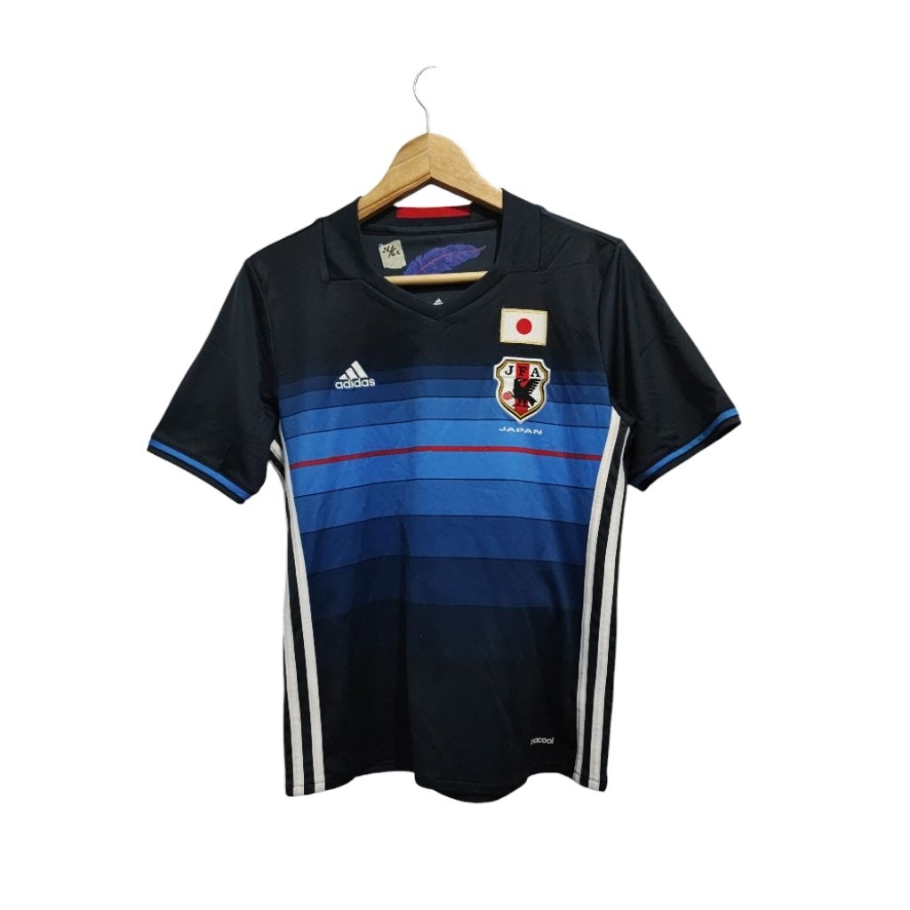Preloved kaos jersey bola adidas timnas jepang biru size XS