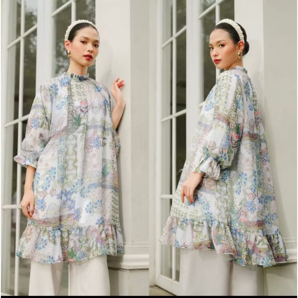 benang jarum serenity soiree  tunic size XS