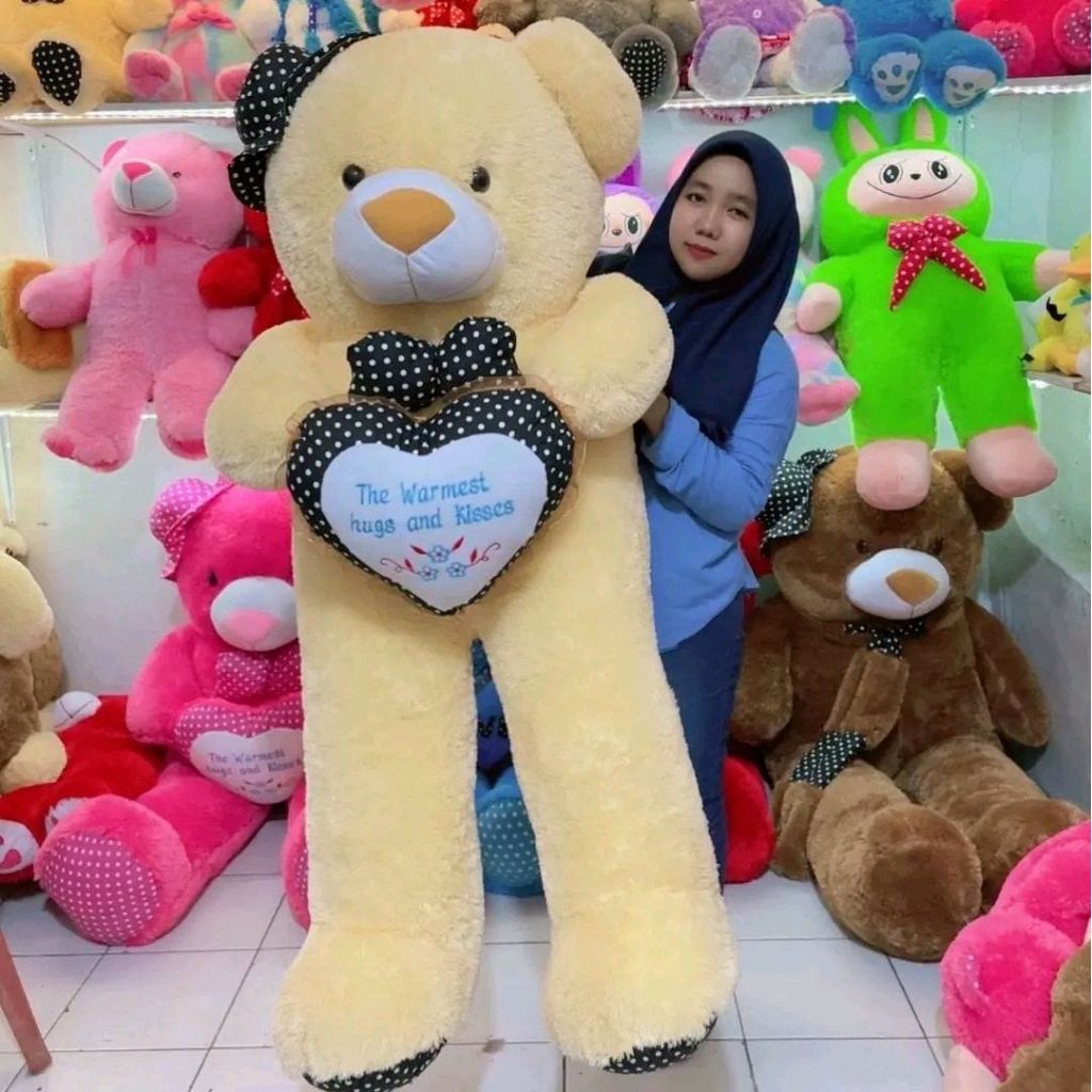 BONEKA TEDDY BEAR Warmes LOVE TOPI pita MotipUKURN 1,7CM Dolls