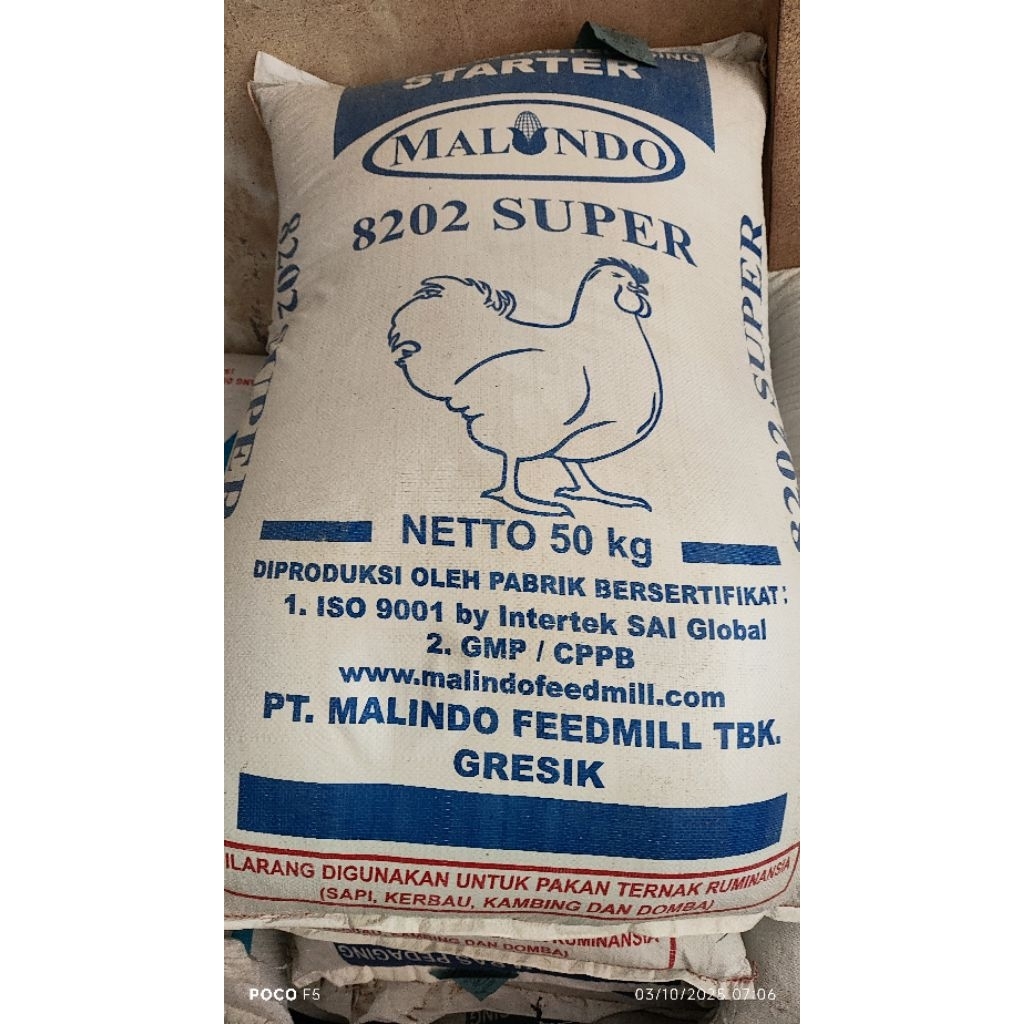 Pakan ayam stater malindo 8202 super 50 kg