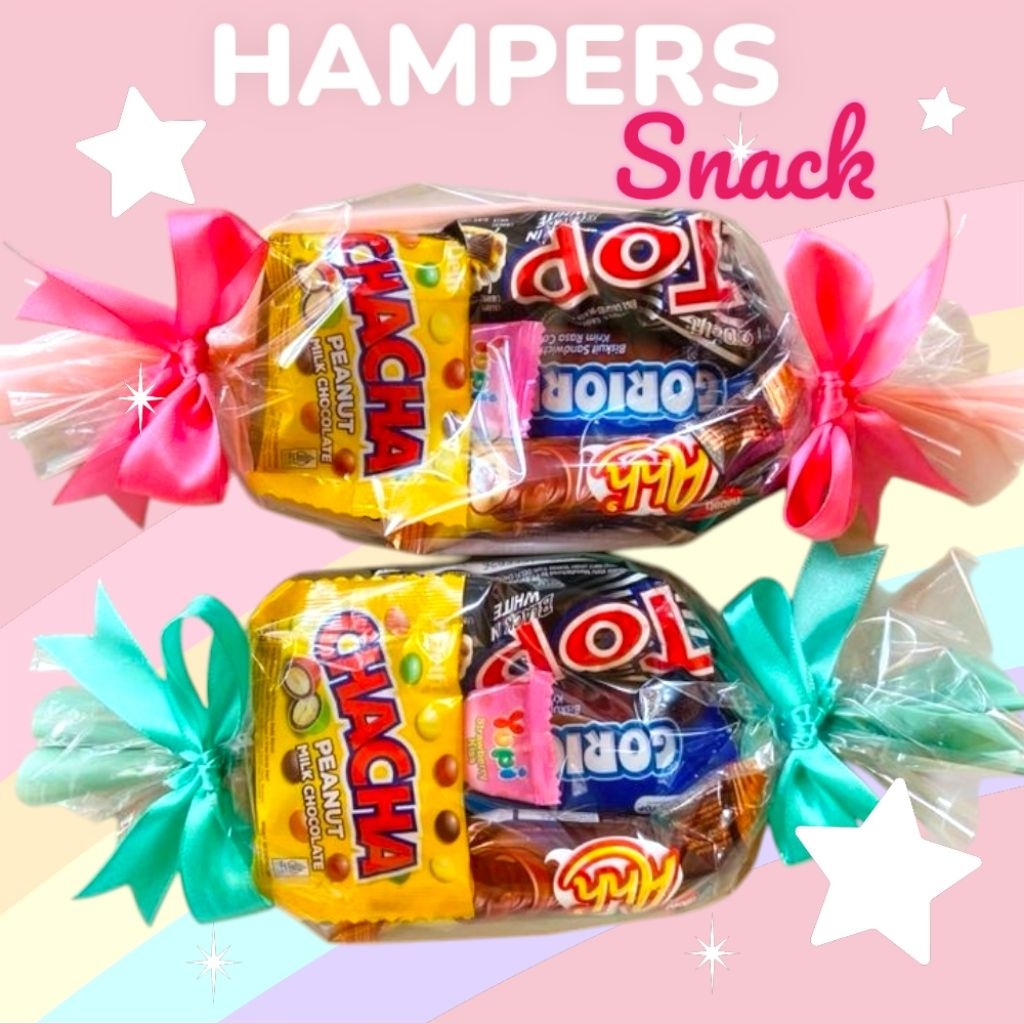 HAMPERS Candy Snack Buket Ulang Tahun Souvenir Bentuk Permen Pita Hadiah Gift