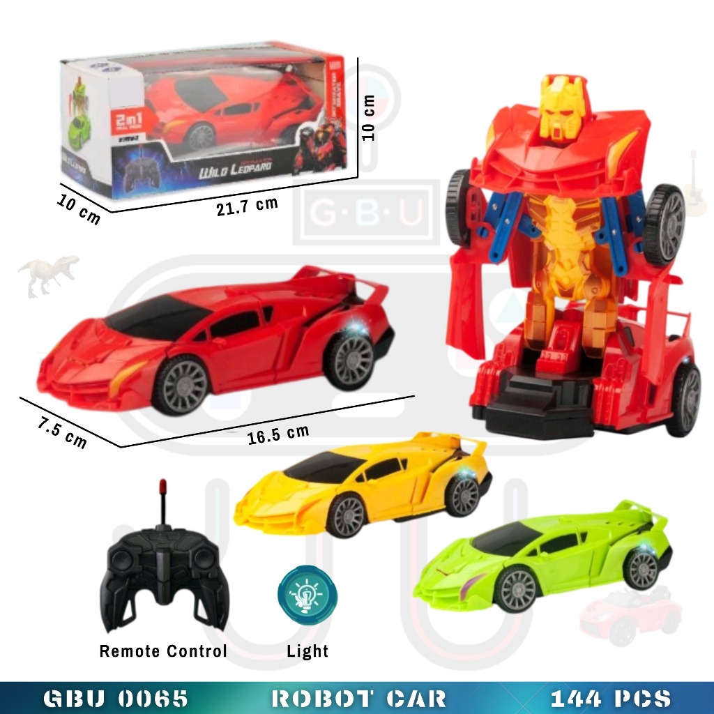 Mainan Mobil Remot Yang Bisa Berubah Menjadi Robot GBU0065