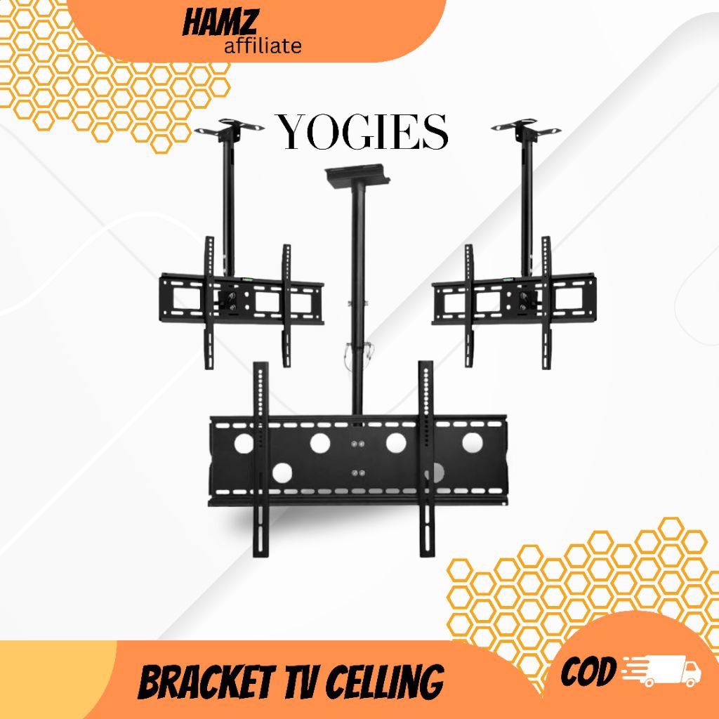 Bracket TV ceiling bisa putar Kota Depok - 55 inch