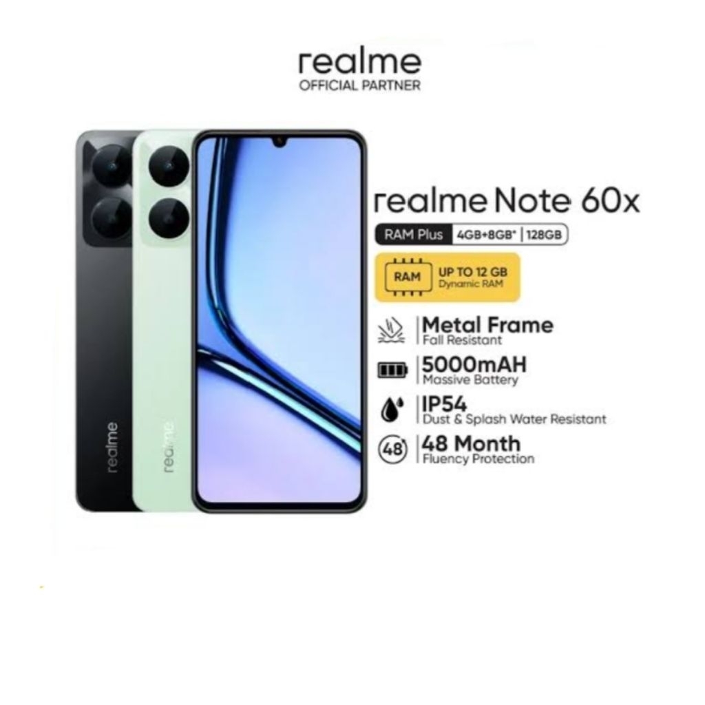 HP REALME NOTE 60X 4/64 GB RELMI NOTE 60 X RAM 4GB ROM 64GB RESMI