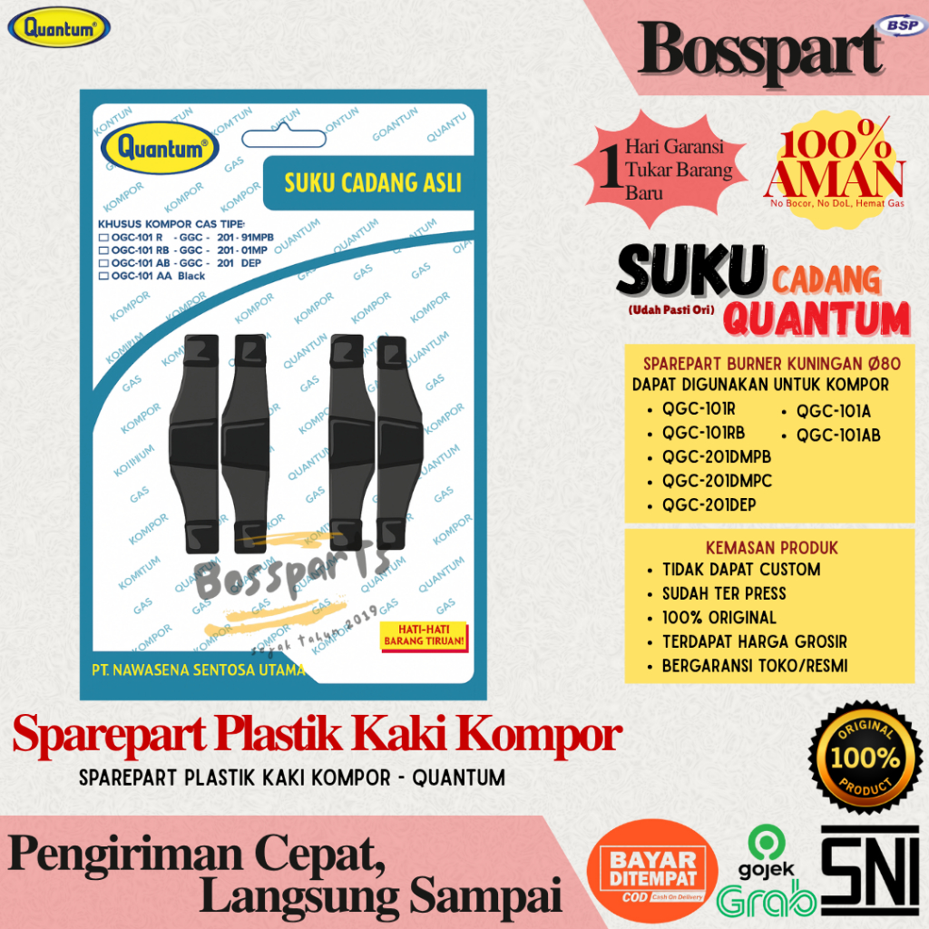 Quantum Sparepart Plastik Kaki Kompor Quantum  / Plastik Kaki Kompor Quantum ORIGINAL