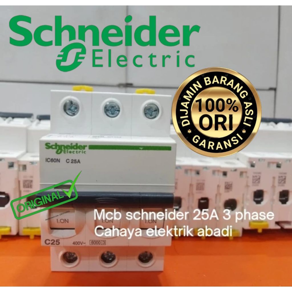 mcb schneider Acti9 A9F743253p 25a mcb 3phase 25ampere original MCB Schneider 3phase MCB Schneider o