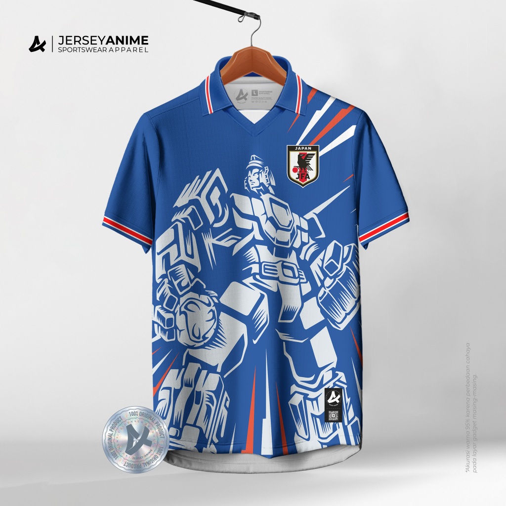 JERSEY ANIME-GUNDAM MECHA-JAPAN-CLASSIC VINTAGE-FOOTBALL