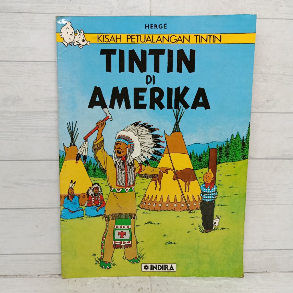 Komik Herge Kisah Petualangan Tintin Tintin Di Amerika Indira