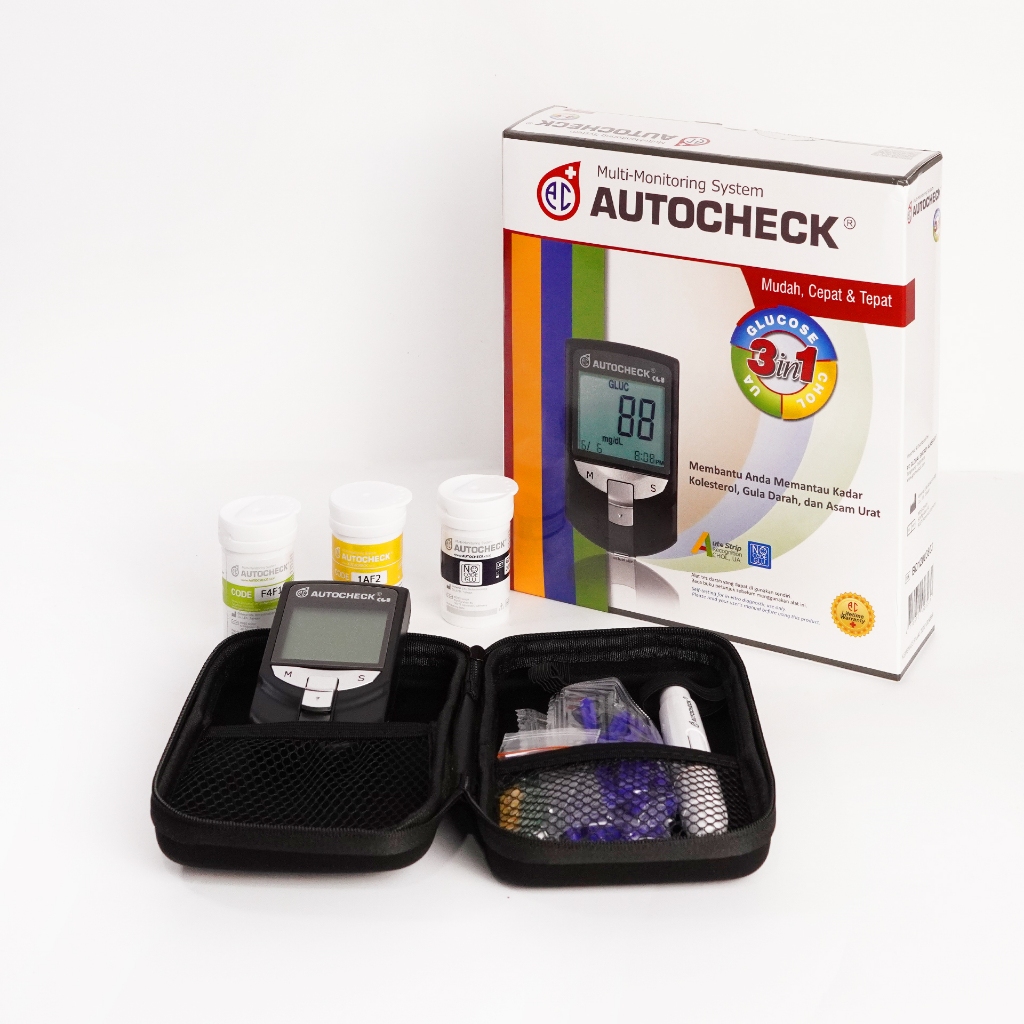 Alat Test Darah Autocheck 3in1 GCU Original