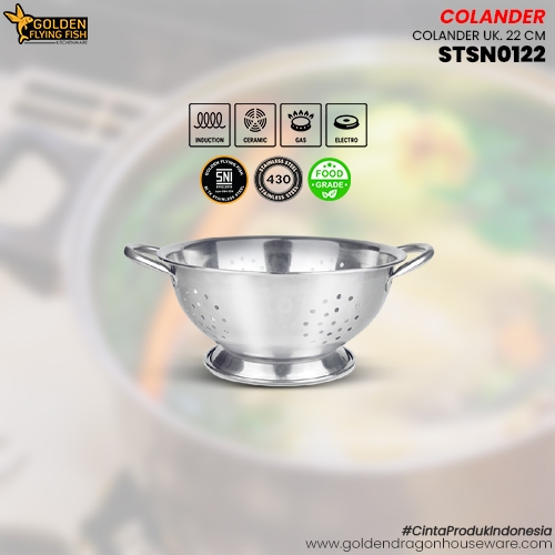 Arwana Houseware Sangku Nasi Stainless Steel STSN0122 - Golden Flying Fish