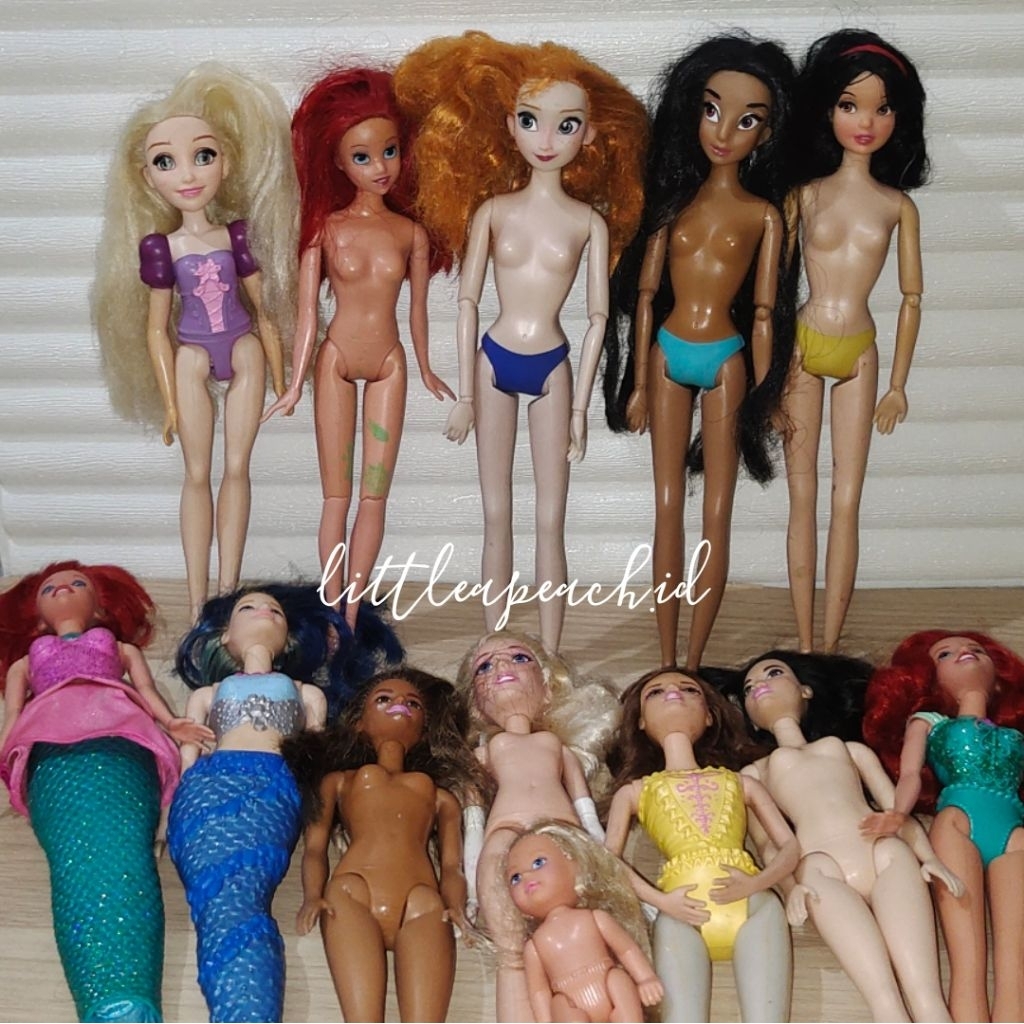 Barbie Disney Mattel Hasbro preloved/bekas (baca deskripsi)