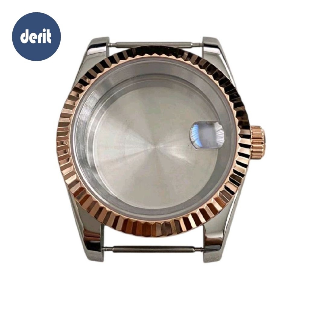 Casing Seikomod Datejust Rosegold Silver NH35 NH36 Automatic Housing Jam