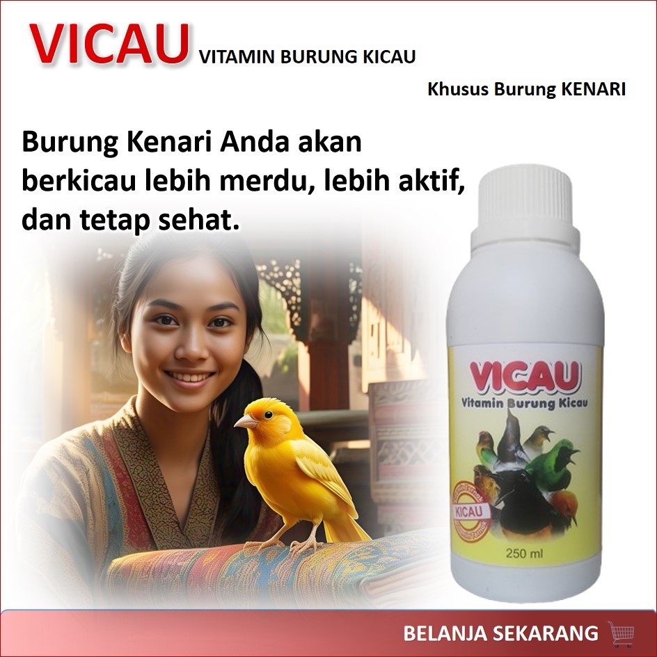 VICAU / Vitamin burung kenari / suplemen burung kenari / pakan tambahan kenari / Vitamin untuk burun