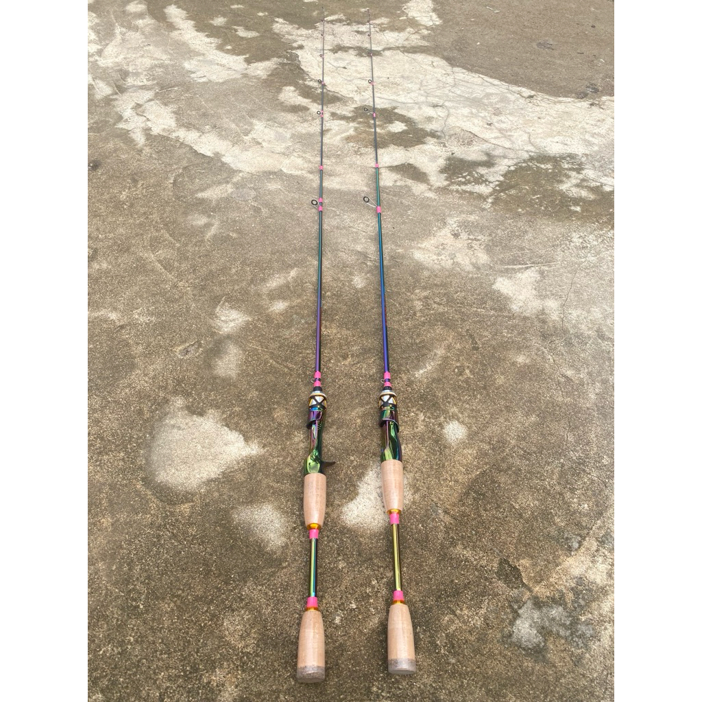 Joran pancing Zorro Pelangi bunglon carbon solid ul