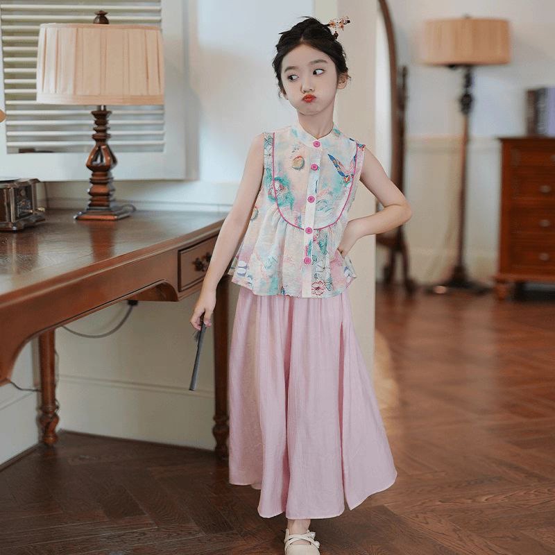 [JEWELS KIDS] SAKURA KULOT SET/SETELAN BAJU KULOT ANAK CHEONGSAM ANAK TANGGUNG IMPORT/ SETELAN BAJU 