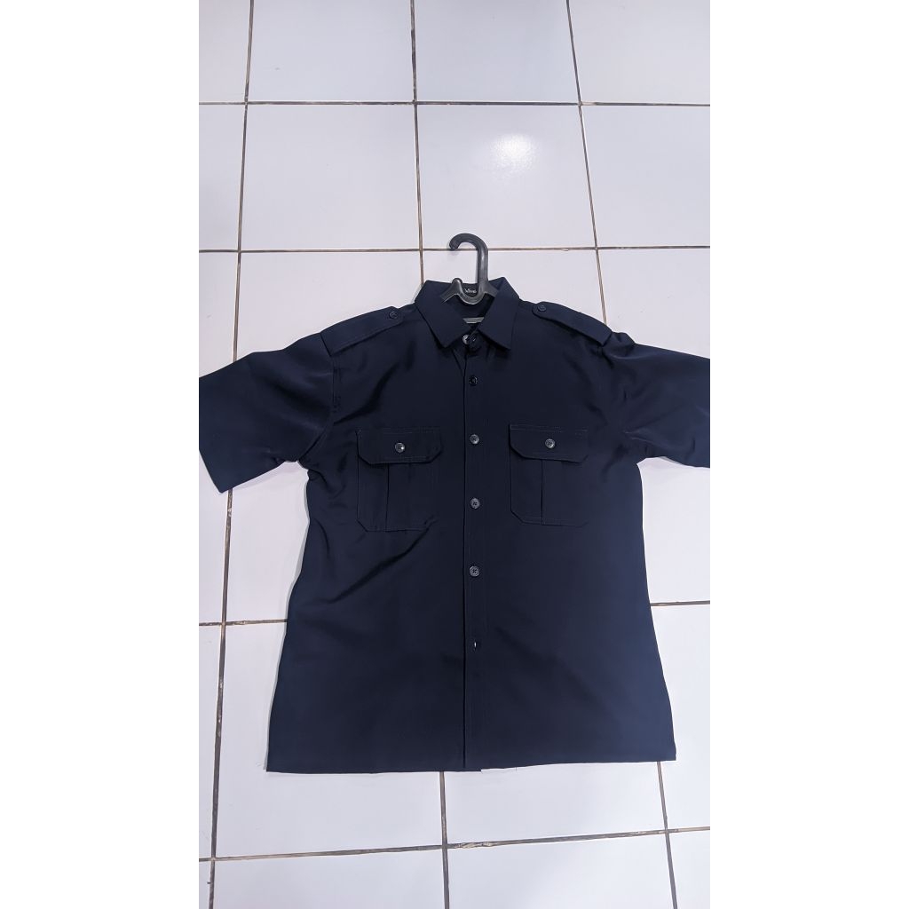 SETELAN BAJU GURU BIRU NAVY