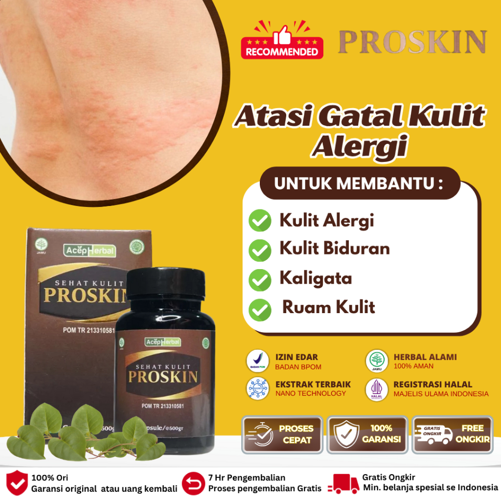 Obat Gatal Kulit Alergi Dingin, Obat Biduran, Obat Gatal Alergi, Obat Bentol Kulit, Obat Biduran Ale