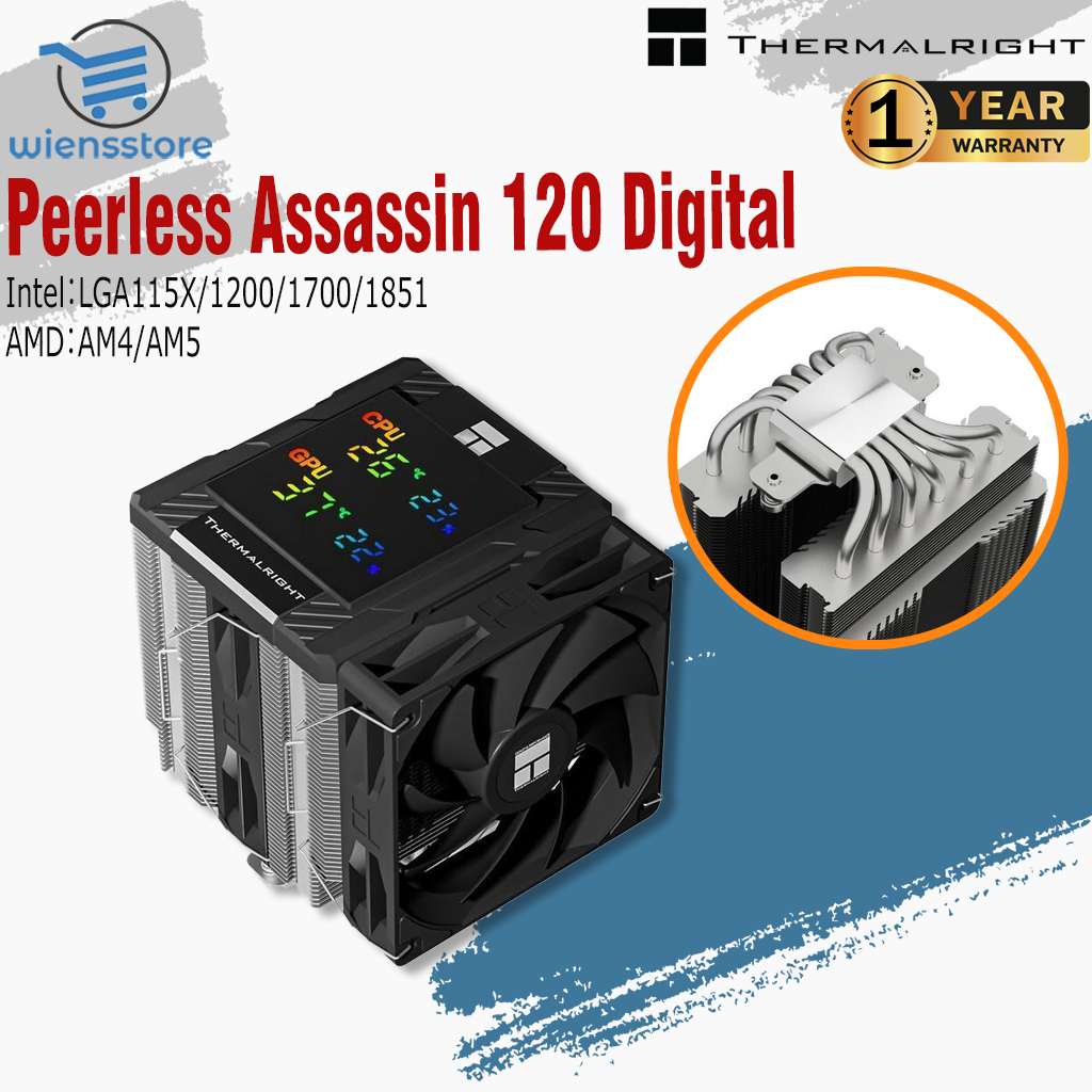 Thermalright Peerless Assassin 120 Digital Dual Tower – Black