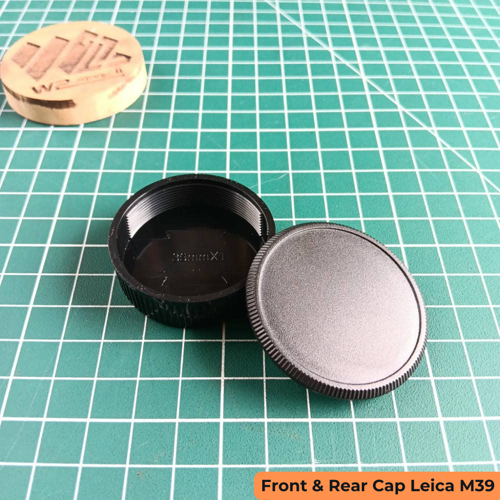 Front Rear Lens Cap M39 L39 Bodi Lensa Belakang Camera Leica M39 L39