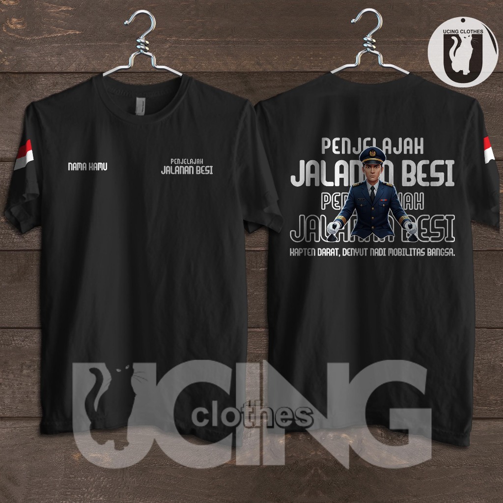 Kaos Baju Penjelajah Jalanan Besi Gratis Nama Kaos Distro