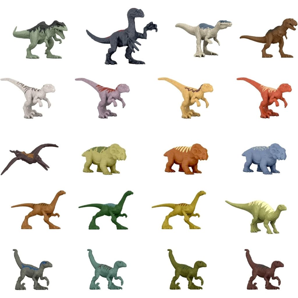 Jurassic World Dominion Mini Figures Multipack of 20 Dinosaur Toys