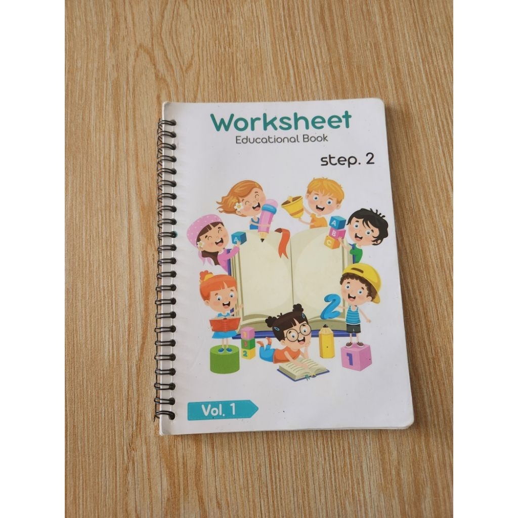 Buku edukasi anak lembar kerja anak Worksheet anak usia 2 3 4 5 tahun paud TK Step 2