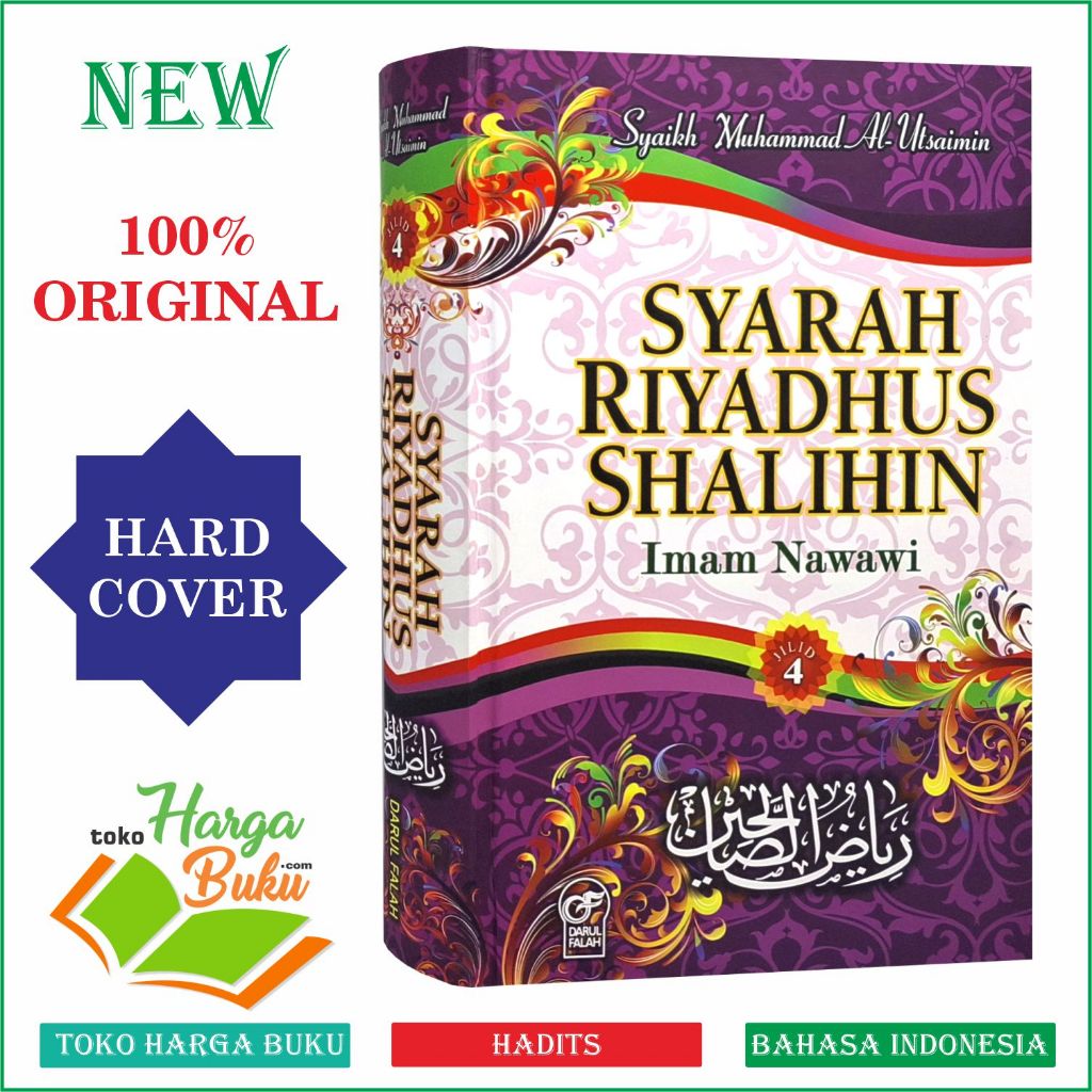 Foto Syarah Riyadhus Shalihin Jilid 4 Syaikh Muhammad Al-Utsaimin Kitab Hadits ORI Penerbit Darul Falah