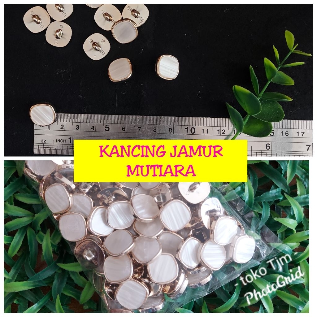 KANCING JAMUR MUTIARA / KANCING BAJU MUTIARA / KANCING JAMUR 18MM (28L)