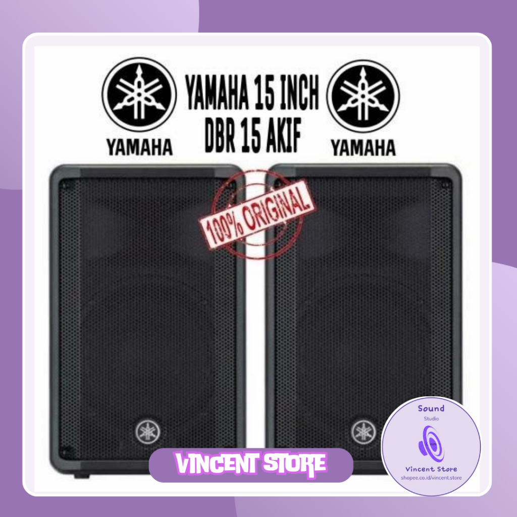 Speaker Aktif 15 Inch Yamaha DBR 15 Powered Speaker Aktif - 2 Pcs - -, -