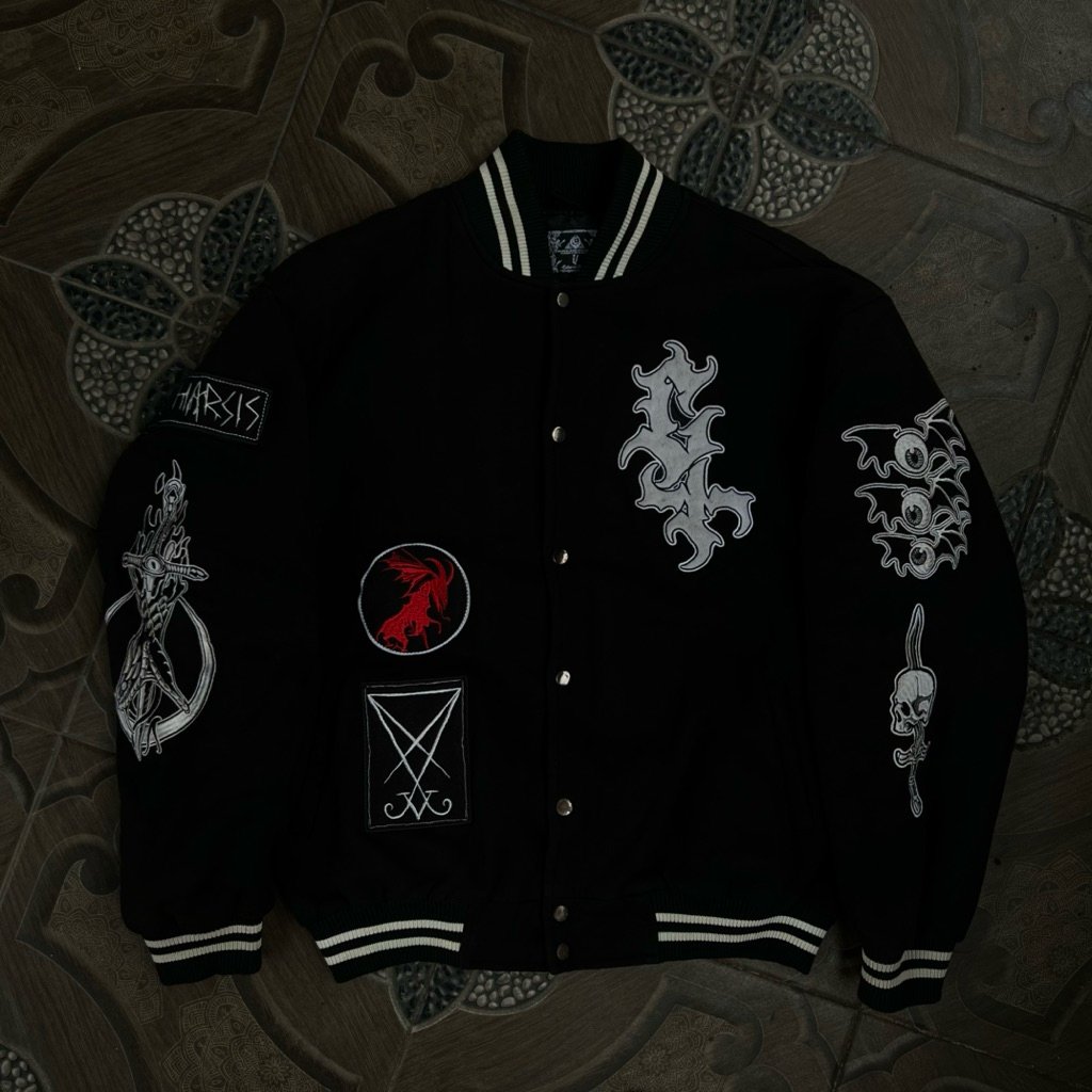 CATHARSIS EMPIRE VARSITY JACKET ADIEU [ORIGINAL]