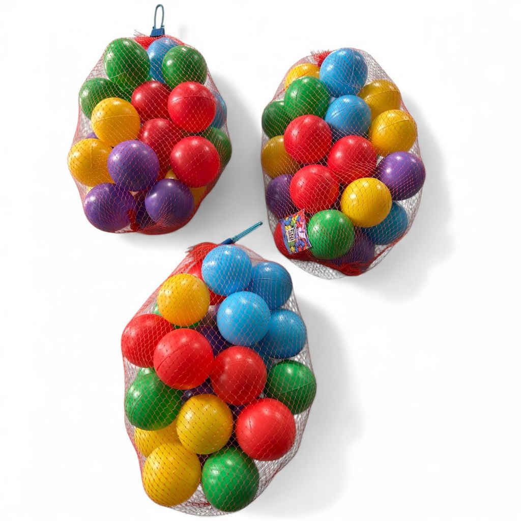 Per 1 PCS Isi 24 Bola Kecil Warna-Warni untuk Mandi Bola & Kolam Renang Anak Bahan Plastik Berkualit