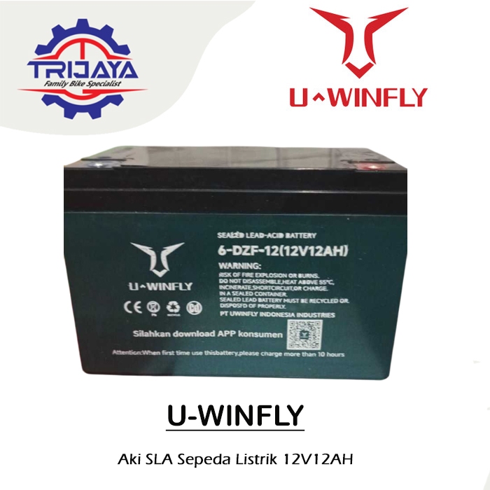 Uwinfly Aki Motor Listrik 6-DZF-20.3 (12V20AH)