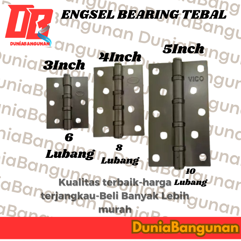 ENGSEL JENDELA STANLESS 3",4",5" /ENGSEL PINTU