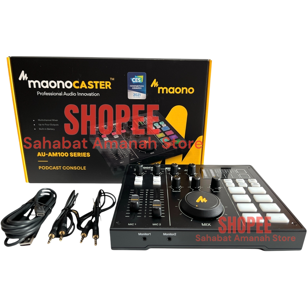 NEW ORIGINAL MAONOCASTER AU-AM100 Series Audio Interface Soundcard Maono AU AM100 AM 100 Sound Card