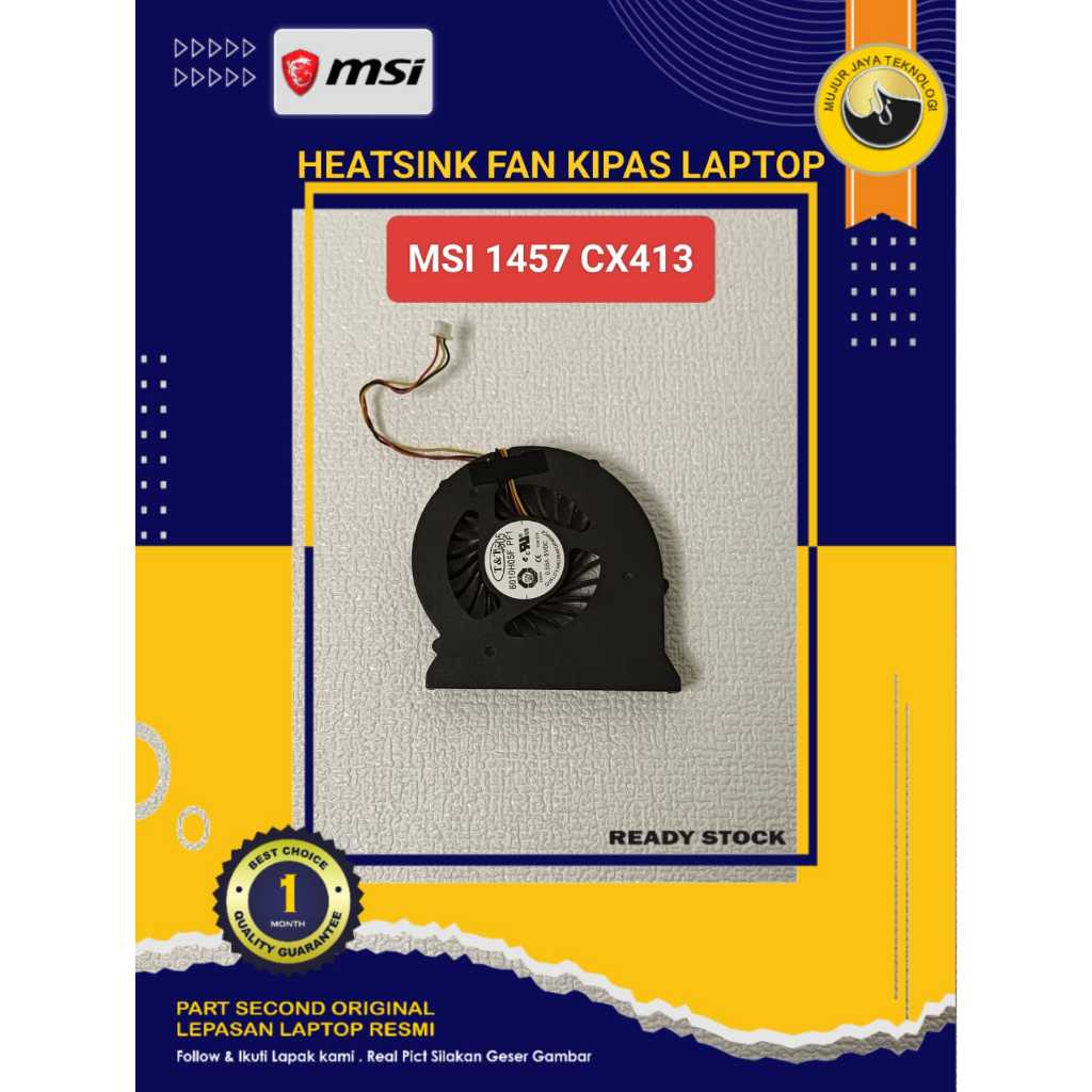 Fan HSF Heatsing  Kipas  MSI CR420 CR420MX CR600 CX600 CX605 CX620 CX620MX CX623 CX420 EX630 3 PIN